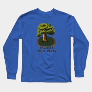 Vintage WPA Protect Your Parks Long Sleeve T-Shirt